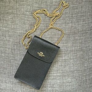 NWOT COACH North/South Phone Crossbody bag